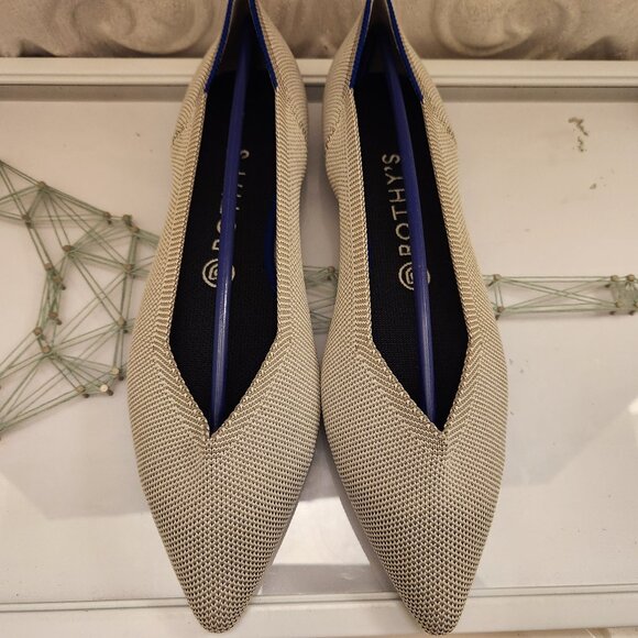 Rothy's The Point "Flax Birdseye" Flats. NIB. Size 10 - Picture 4 of 11